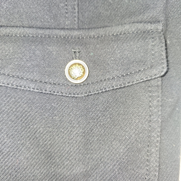 Talbots Petite Black Women's Military Style Jacket with Gold Buttons - Picture 6 of 6